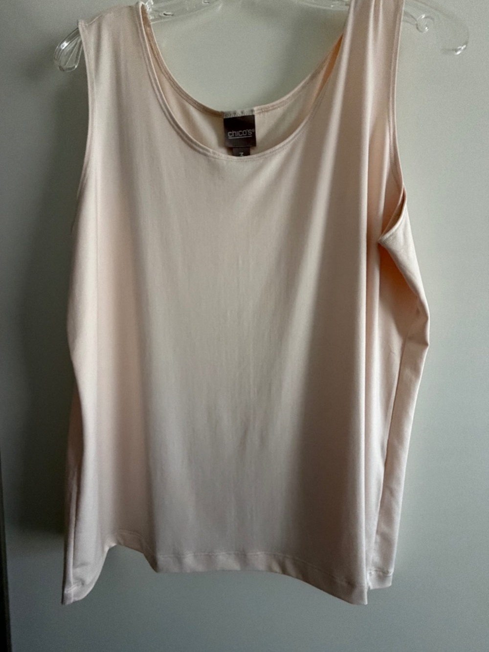 Chico’s Microfiber Timeless Tank – Light Blush Size: 3 (equivalent to XL)